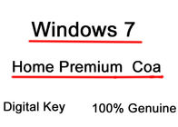 Etiqueta em linha da licença do COA do MS da chave da ativação de Windows 7 Home Premium