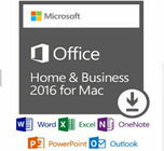 A casa de Microsoft Office 2016 e o código chave do negócio em linha ativaram