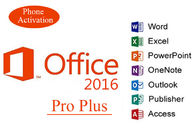 Profissional de Microsoft Office 2016 mais 1 chave da licença do e-mail do ligamento do usuário