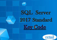 Chave em linha do retalho do código da licença do núcleo do padrão 24 do servidor 2017 do SQL global
