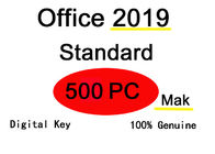 Código chave de Microsoft Office 2019 multilingues, 500 chave do padrão do escritório 2019 do PC