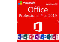 1 sinal de adição profissional varejo de Microsoft Office 2019 do usuário