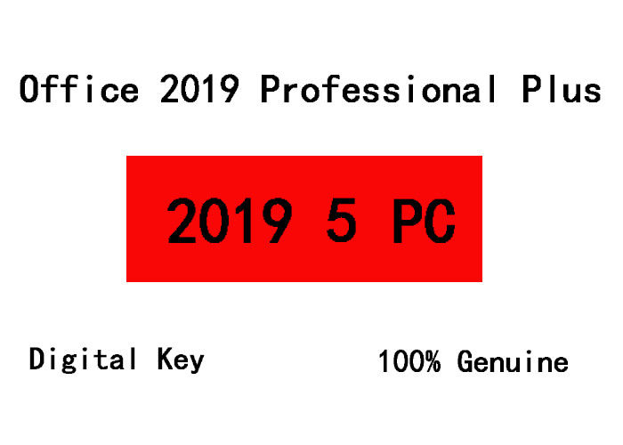 Desatar a conta Microsoft Office 2019 pro mais o sistema operacional 5PC chave
